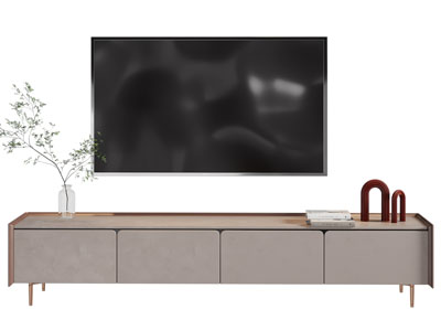 现代电视柜 电视机