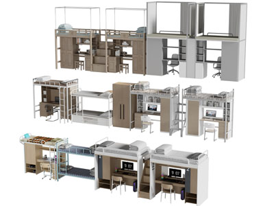 现代宿舍上下床 上下铺