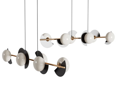 现代轻奢吊灯3d模型 现代轻奢吊灯