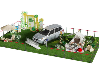 现代营地美陈 户外装置 摆件组合3d模型 现代营地美陈 户外装置 摆件组合