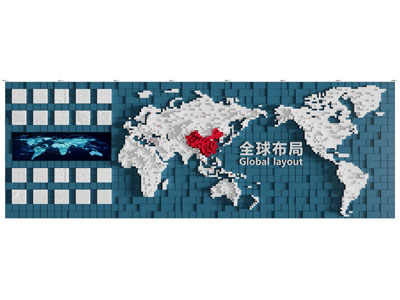 现代企业文化墙 展览展示墙3d模型 现代企业文化墙 展览展示墙