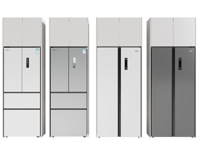 现代电冰箱3d模型 现代电冰箱