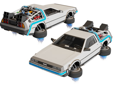 现代科幻汽车 卡通汽车