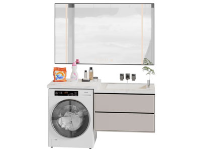 现代洗手台 镜子 浴室柜