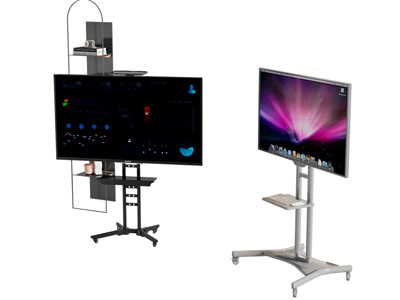 现代可移动支架电视机3d模型 现代可移动支架电视机