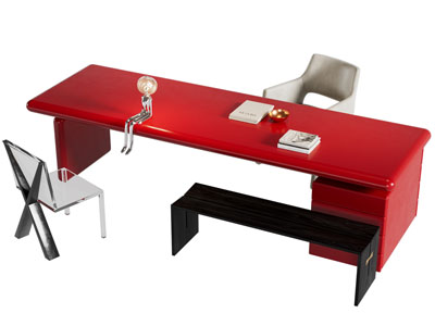 现代多巴胺书桌椅组合3d模型 现代多巴胺书桌椅组合