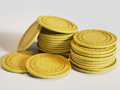 现代金币 钱币 硬币3d模型 现代金币 钱币 硬币