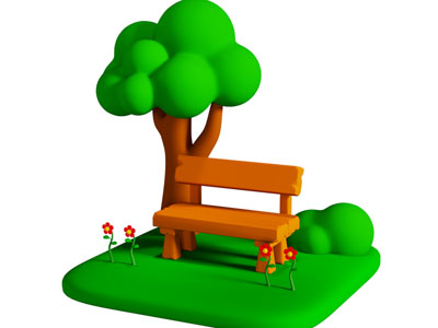 现代卡通美陈 卡通场景3d模型 现代卡通美陈 卡通场景