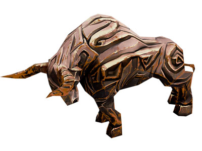 现代木雕牛 雕塑雕刻3d模型 现代木雕牛 雕塑雕刻