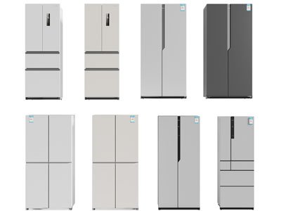 现代电冰箱3d模型 现代电冰箱
