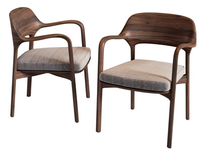 现代中古扶手椅子 休闲椅子