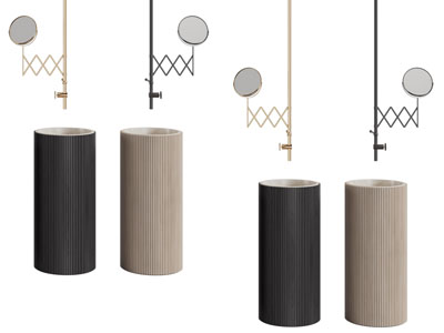 现代立式洗手台