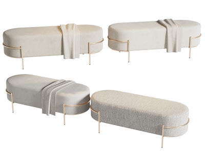 现代轻奢床尾凳 沙发凳子