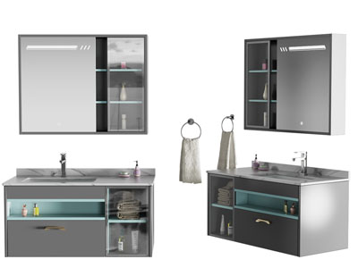 现代洗手台 镜柜 浴室柜