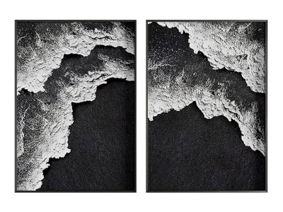 现代黑白装饰挂画3d模型 现代黑白装饰挂画