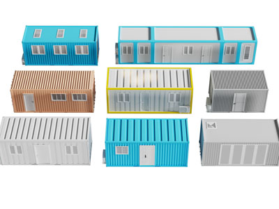 现代集装箱房子 建筑外墙