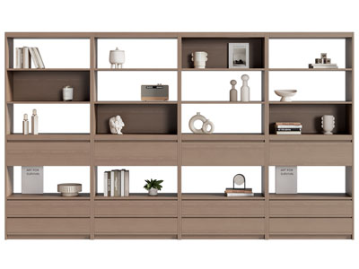 现代中古风装饰柜