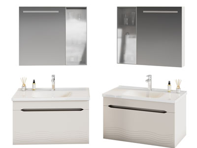 现代洗手台 镜柜 浴室柜