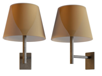 现代壁灯3d模型 现代壁灯