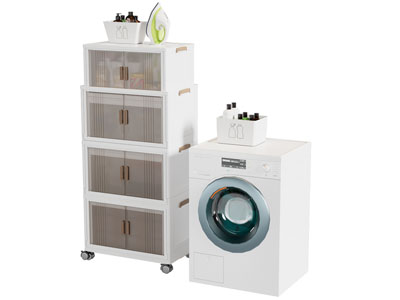 现代洗衣机 装饰柜
