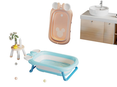 现代儿童洗澡盆 生活用品3d模型 现代儿童洗澡盆 生活用品