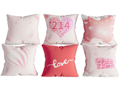 现代方形靠垫抱枕3d模型 现代方形靠垫抱枕