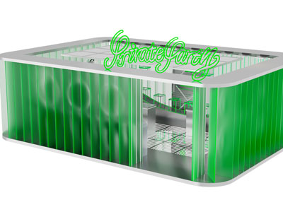 现代快闪店 门头3d模型 现代快闪店 门头
