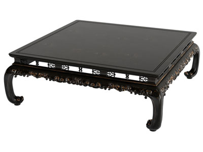 新中式雕花方形茶几3d模型 新中式雕花方形茶几