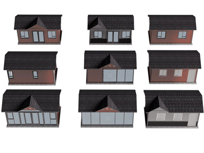 现代建筑外墙 独栋别墅