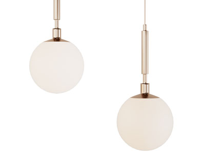 现代轻奢球形灯罩吊灯3d模型 现代轻奢球形灯罩吊灯