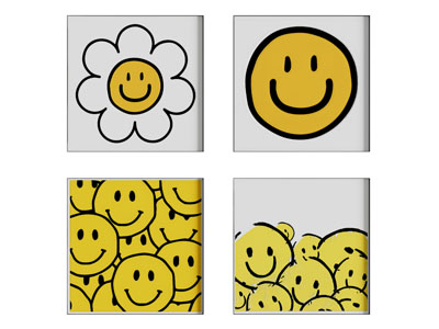 现代笑脸装饰挂画3d模型 现代笑脸装饰挂画