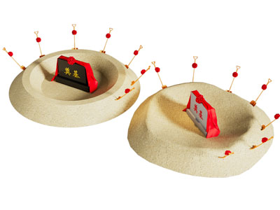 现代土坑 奠基仪式土坑3d模型 现代土坑 奠基仪式土坑