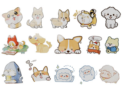 现代卡通动物墙贴 墙饰 剪影 剪纸3d模型 现代卡通动物墙贴 墙饰 剪影 剪纸