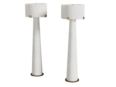 现代奶油风落地灯3d模型 现代奶油风落地灯