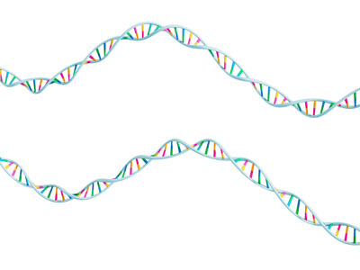 现代DNA分子链 基因链 脱氧核糖核酸3d模型 现代DNA分子链 基因链 脱氧核糖核酸