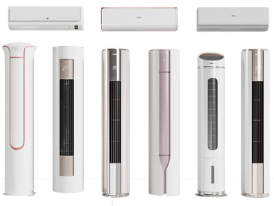 现代圆柱形空调 壁挂式空调3d模型 现代圆柱形空调 壁挂式空调