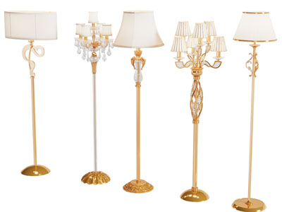 现代轻奢落地灯3d模型 现代轻奢落地灯