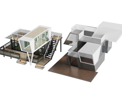 现代建筑外墙 门头