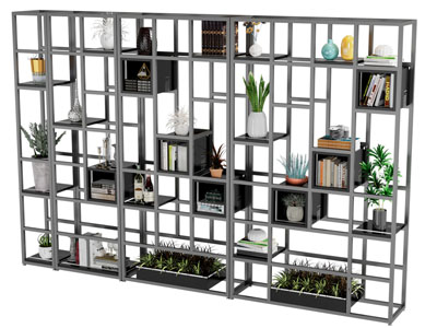 现代金属花架 装饰架