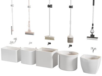 现代拖把池 拖把 卫浴小件