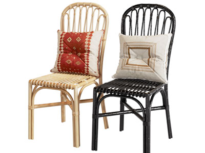 北欧竹编休闲椅子 餐椅