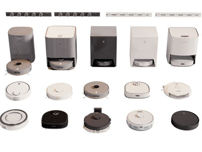 现代智能充电扫地机3d模型 现代智能充电扫地机