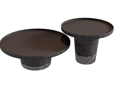 现代圆形茶几3d模型 现代圆形茶几