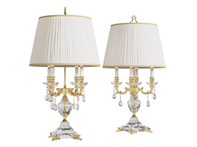 现代轻奢台灯3d模型 现代轻奢台灯