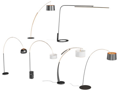 现代落地灯3d模型 现代落地灯