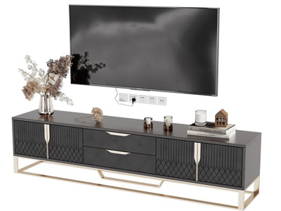 现代轻奢电视柜 电视