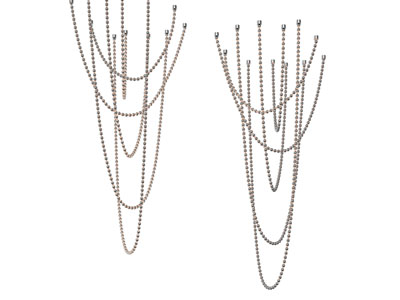 现代串珠吊灯3d模型 现代串珠吊灯