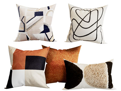 现代方形靠垫抱枕3d模型 现代方形靠垫抱枕