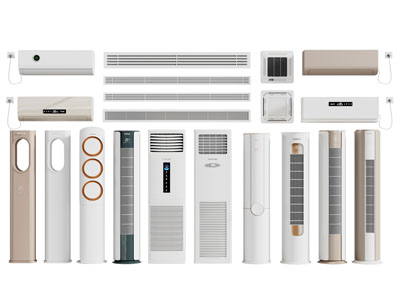 现代壁挂式 立式空调3d模型 现代壁挂式 立式空调