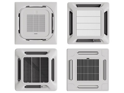 现代方形中央空调3d模型 现代方形中央空调